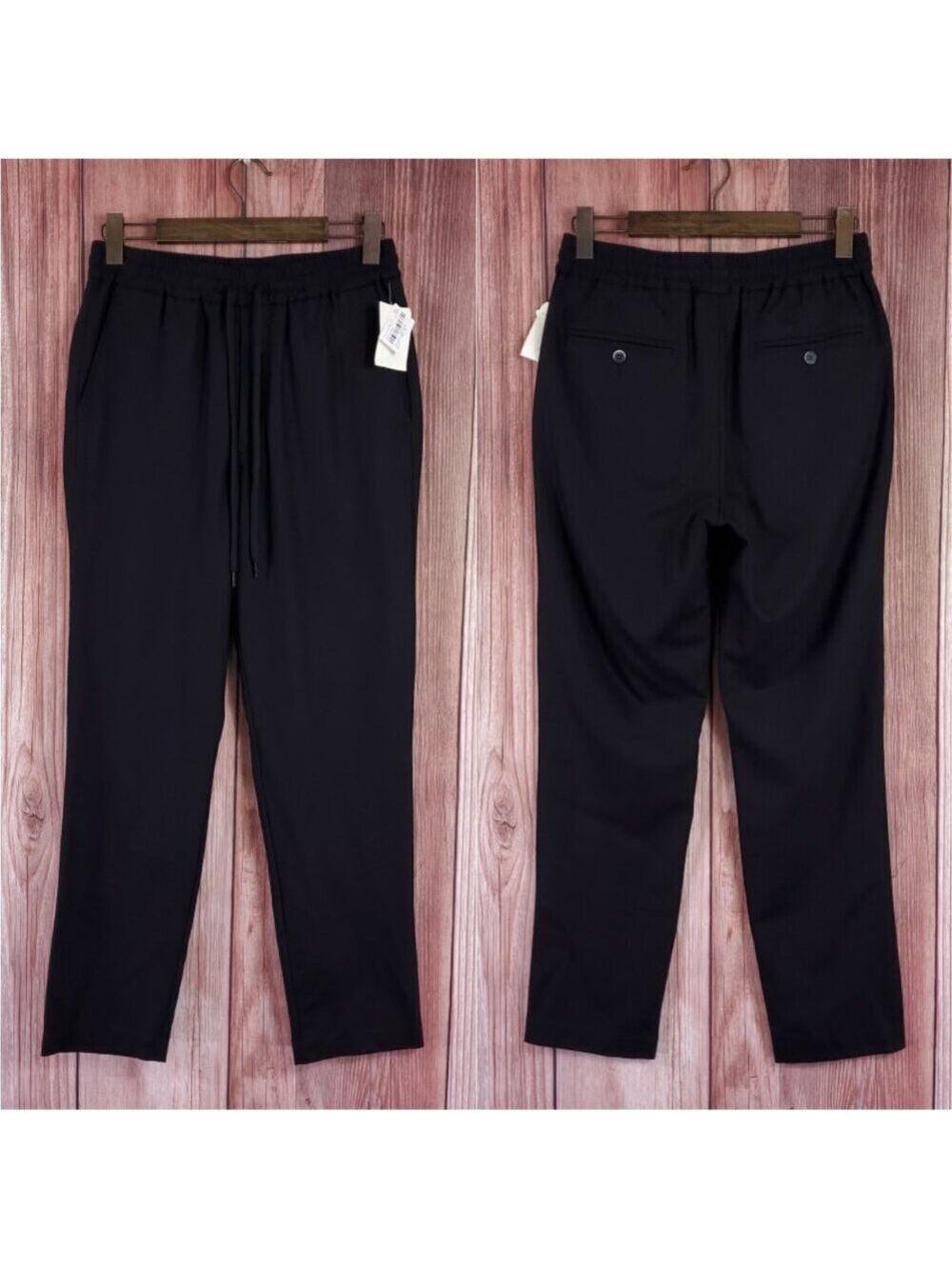 NWT Barena Venezia Mens Size 46 Cosma Frare Trousers Pants Wool Black $310